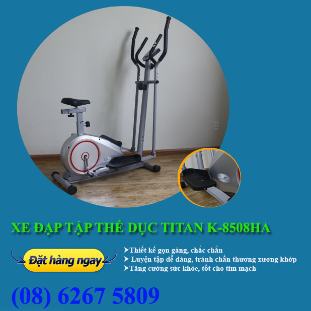 Xe đạp trượt tuyết Elliptical Titan K8508HA - liên hệ ngay