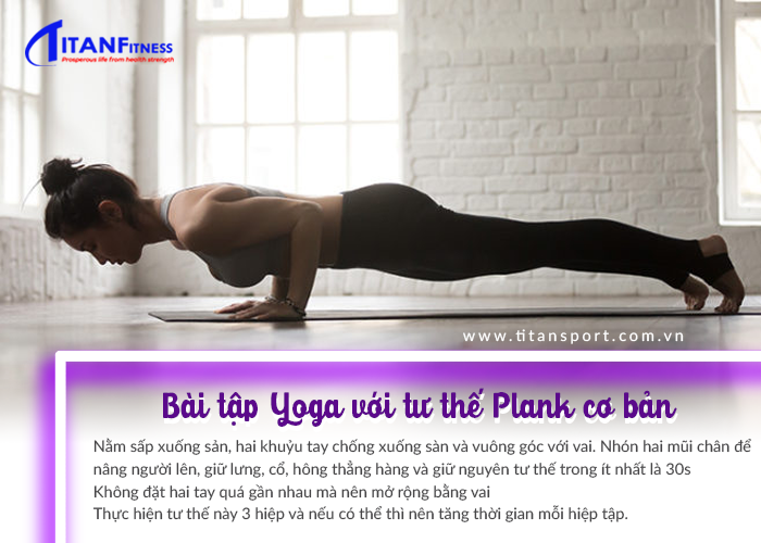 hướng dẫn Bài tập Yoga với tư thế Plank cơ bản 