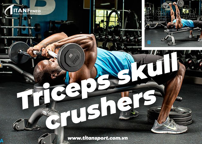 Triceps skull crushers 
