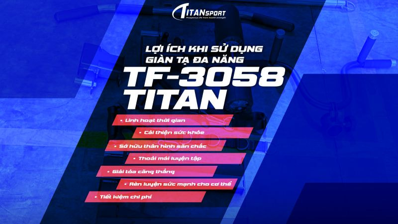 Lợi ích khi tập luyện cùng giàn tạ đa năng TF-3058