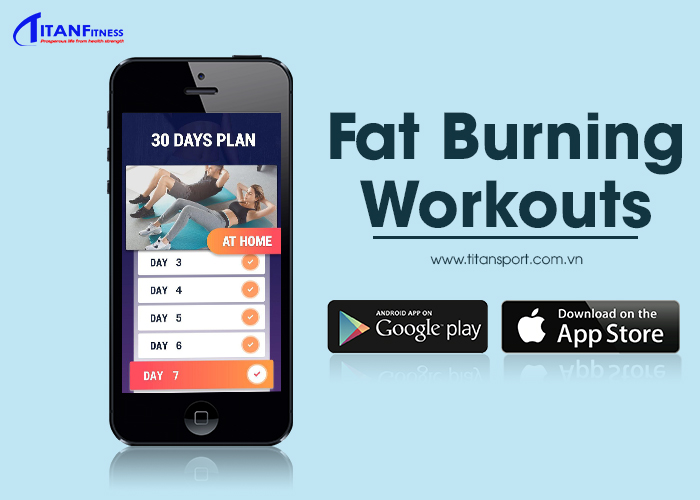 Fat Burning Workouts cung cấp đầy đủ các bài tập thể dục giúp giảm mỡ bụng