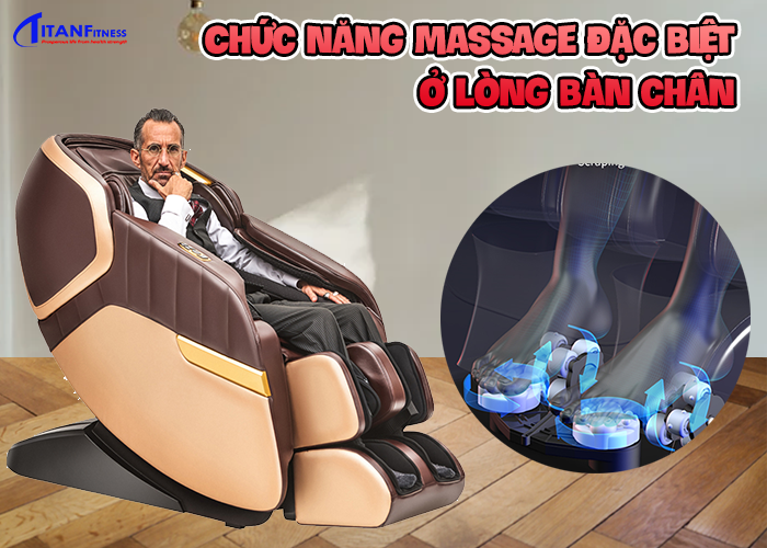 Chức năng massage đặc biệt ở lòng bàn chân