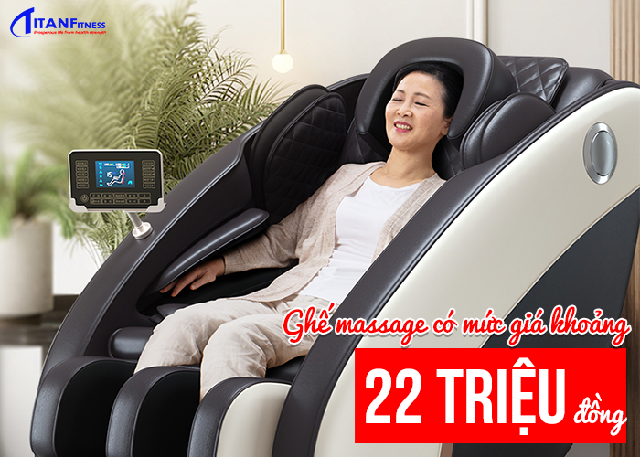 Ghế massage có mức giá khoảng từ 22 triệu đồng