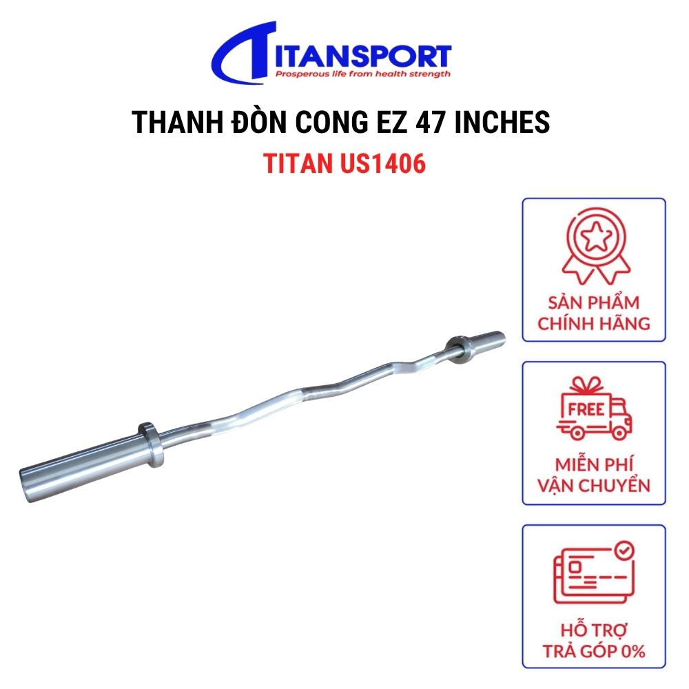 Thanh đòn cong EZ 47 inches Titan US1406