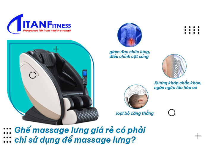 Mua ghế massage lưng giá rẻ uy tín chất lượng tại Titan Sport