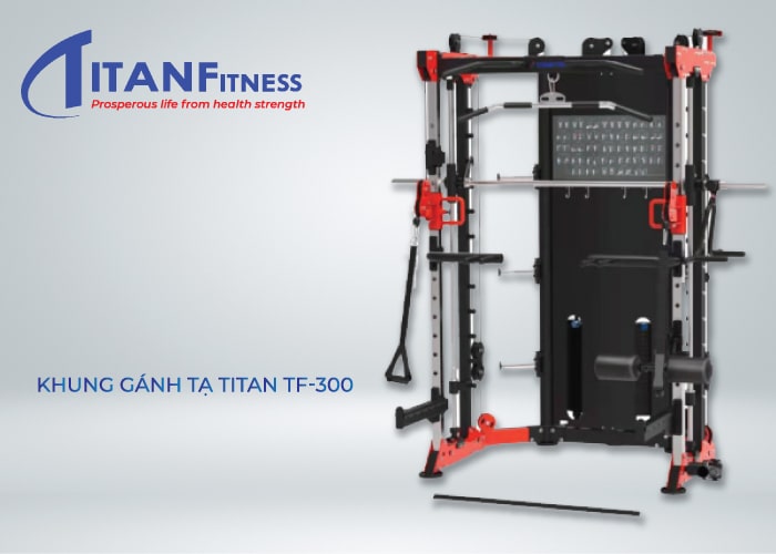 Khung gánh tạ trợ lực đa năng hiệu Titan TF-300 (2*80kgs)