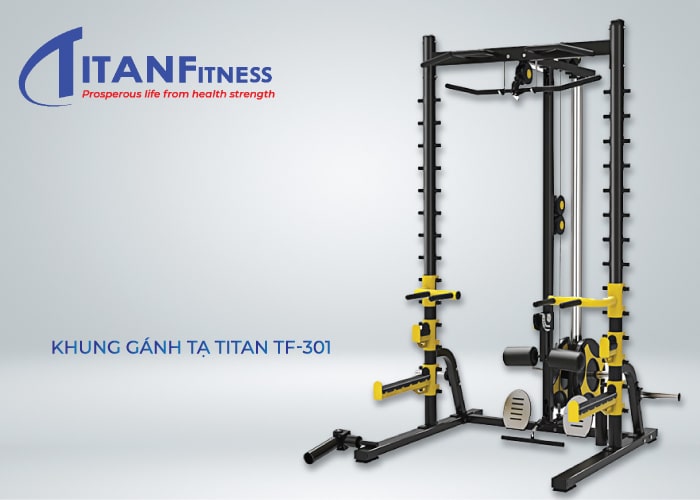 Khung gánh tạ trợ lực đa năng hiệu Titan TF-301 (tạ rời)