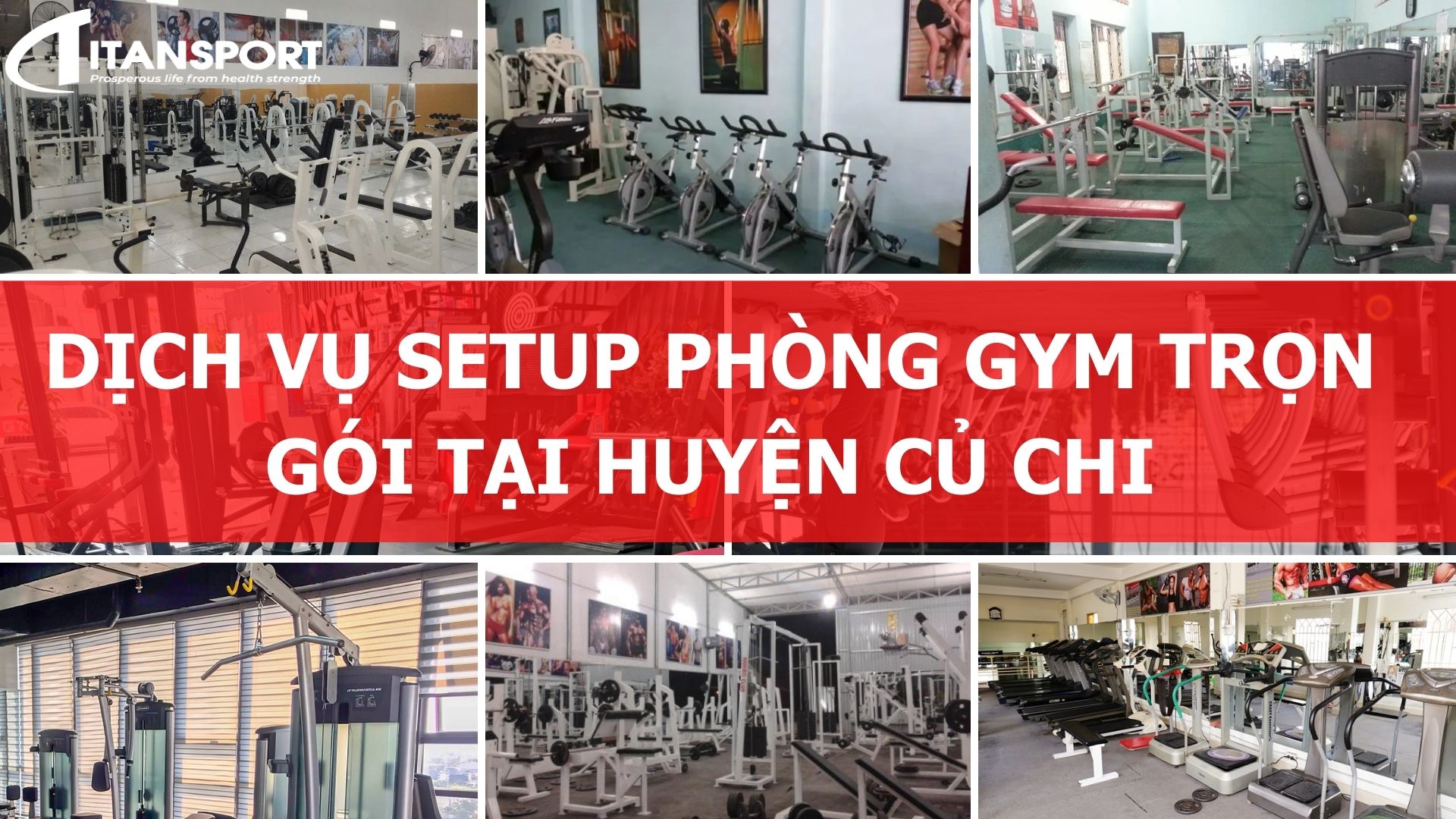 Dịch vụ Setup phòng Gym trọn gói tại Huyện Củ Chi