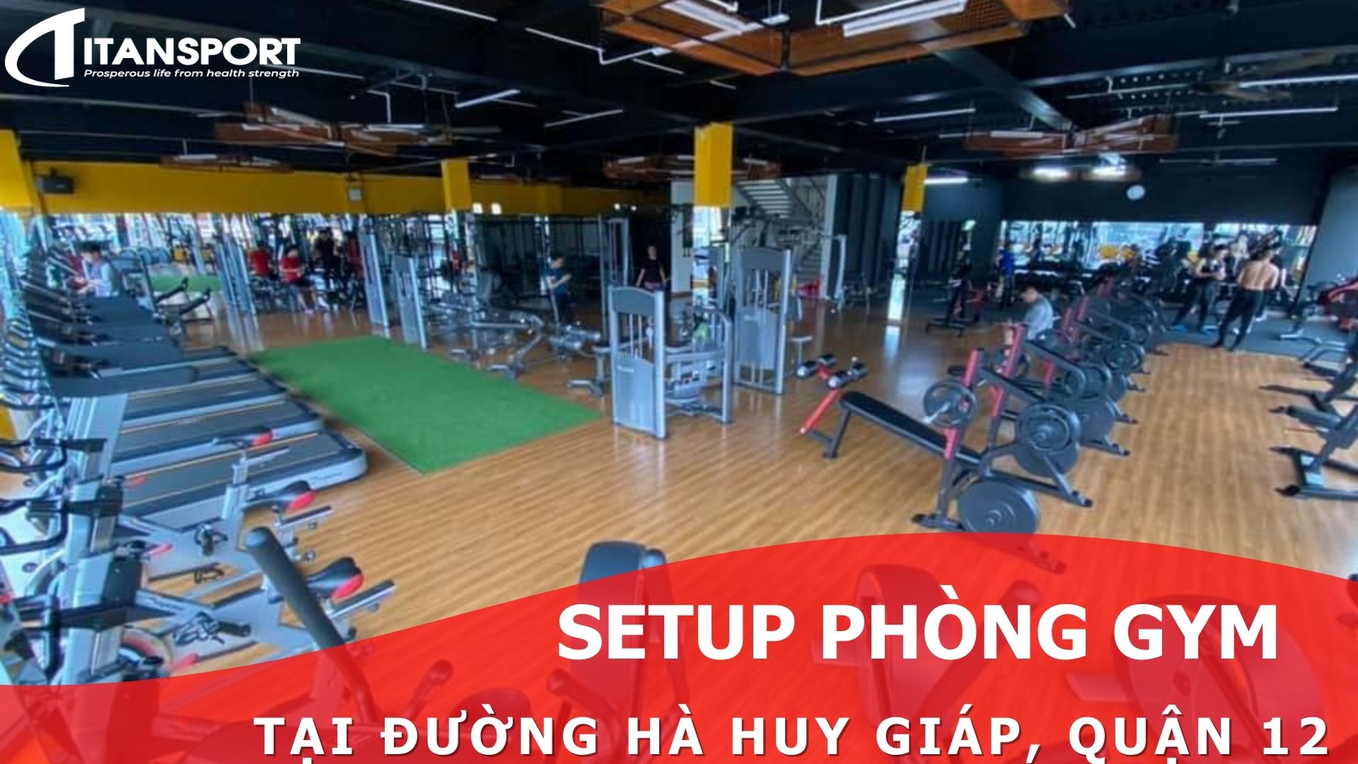 Setup phòng Gym tại đường Hà Huy Giáp, Quận 12