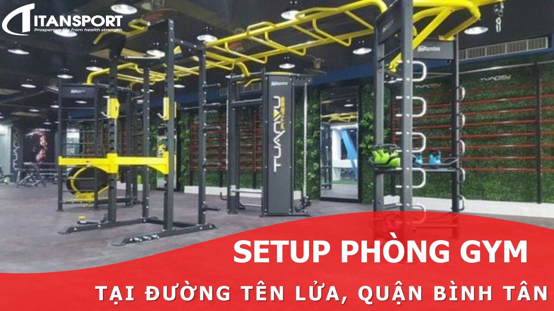 Setup phòng Gym tại đường Tên Lửa, Bình Tân