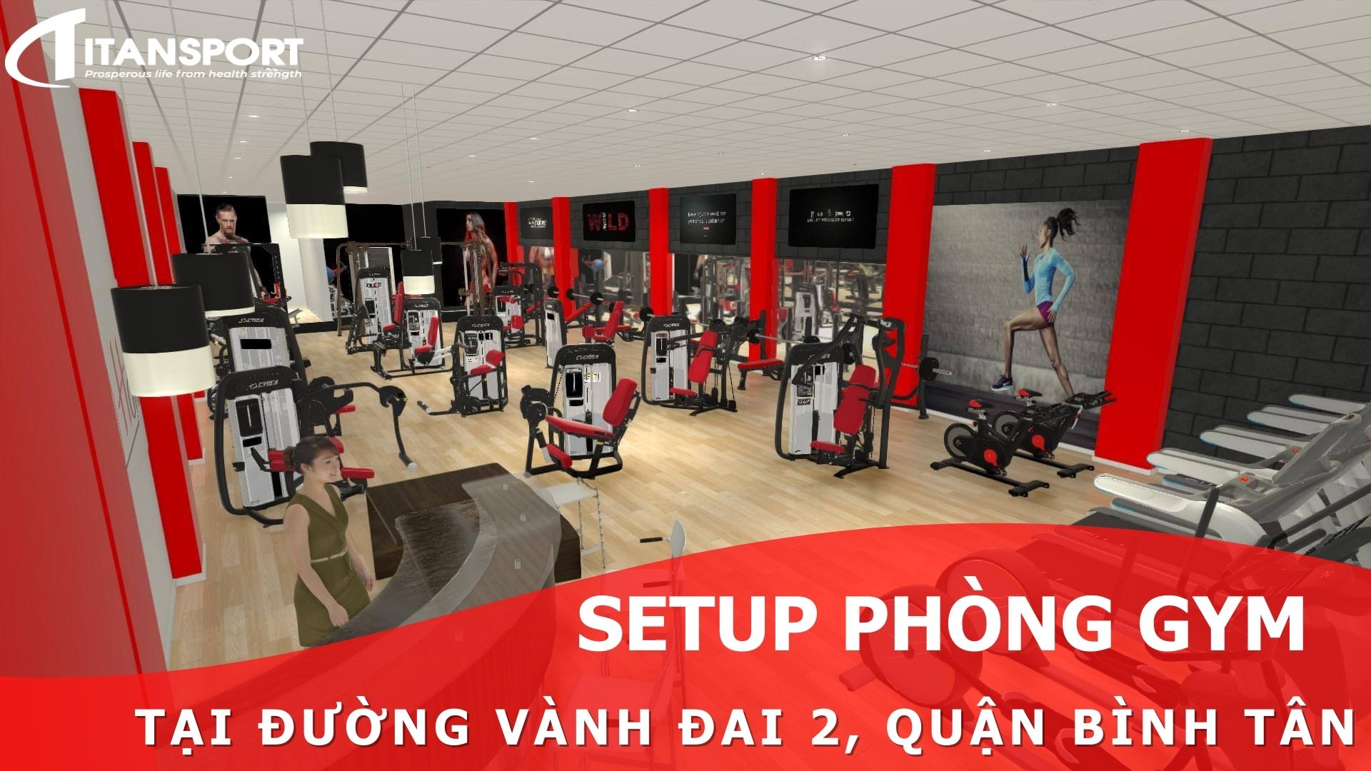 Setup phòng Gym tại đường Vành Đai 2, Bình Tân