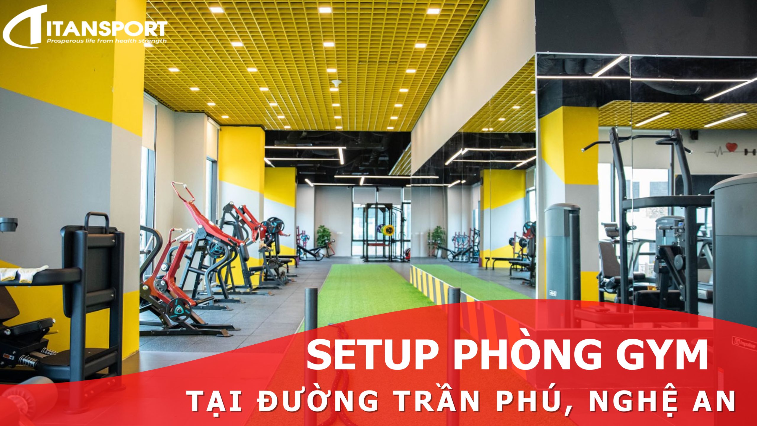 Dự án Setup phòng Gym tại đường Trần Phú, Nghệ An