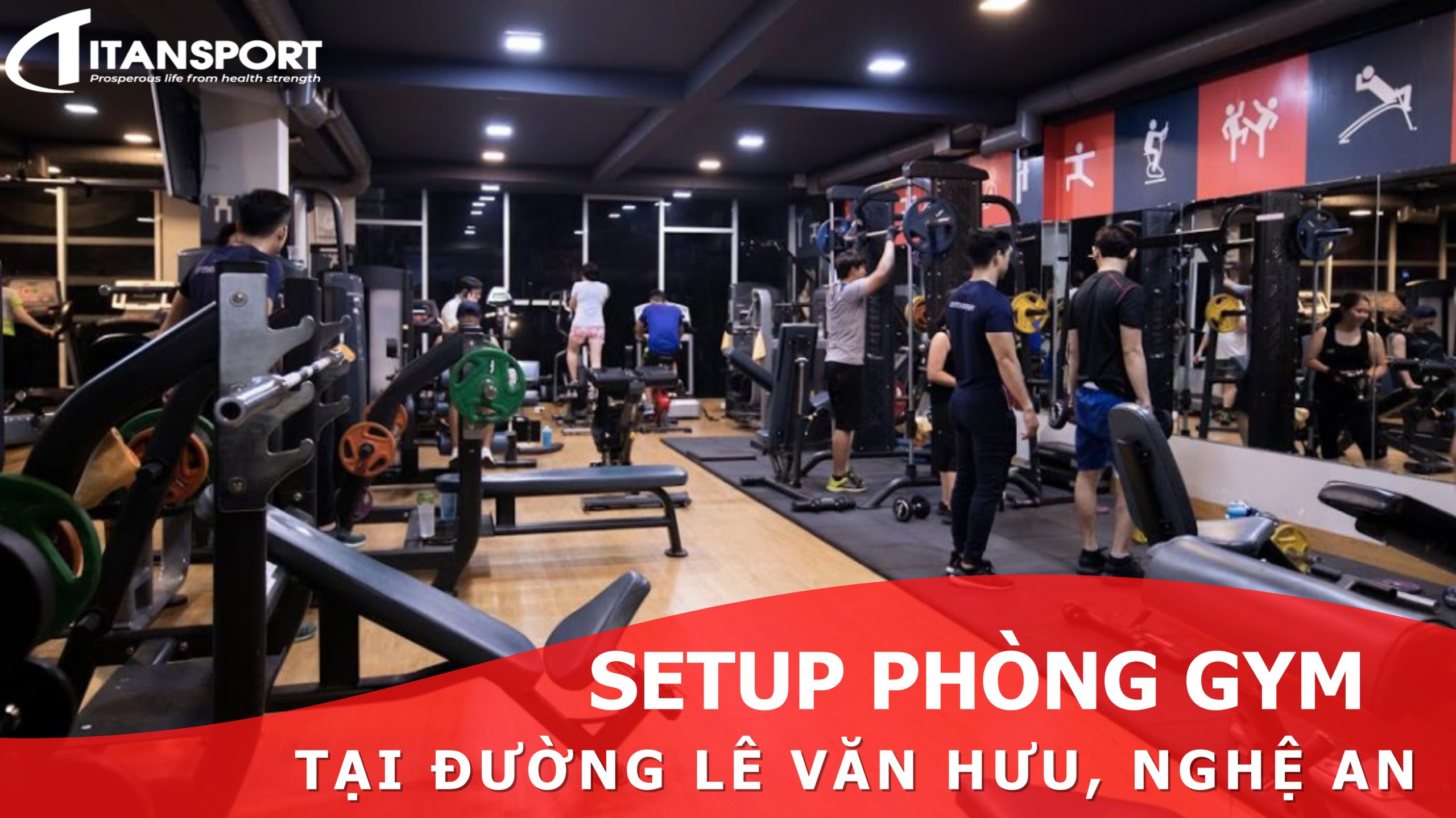 Dự án Setup phòng Gym tại Lê Văn Hưu, Nghệ An