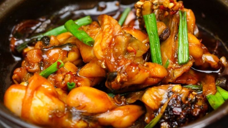 an thit ech co map khong