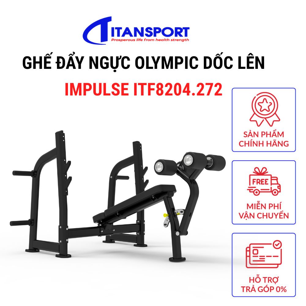 GHẾ ĐẨY NGỰC OLYMPIC DỐC LÊN IMPULSE ITF8204